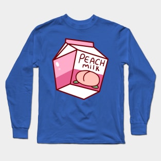 Peach Milk Carton Long Sleeve T-Shirt